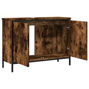 Koupelnová skříňka pod umyvadlo kouřový dub 80x30x60cm kompozit - obrázek 6