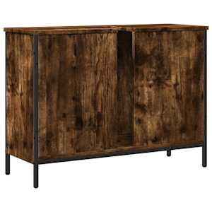 Koupelnová skříňka pod umyvadlo kouřový dub 80x30x60cm kompozit - obrázek 8