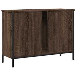 Koupelnová skříňka pod umyvadlo hnědý dub 80x30x60 cm kompozit - obrázek 8