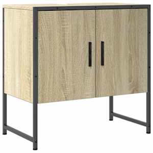 Koupelnová skříňka pod umyvadlo dub sonoma 60x33x60 cm kompozit - obrázek 2