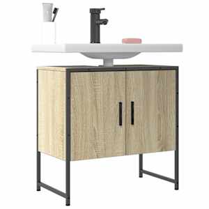 Koupelnová skříňka pod umyvadlo dub sonoma 60x33x60 cm kompozit - obrázek 1