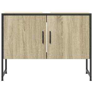 Koupelnová skříňka pod umyvadlo dub sonoma 80x33x60 cm kompozit - obrázek 4