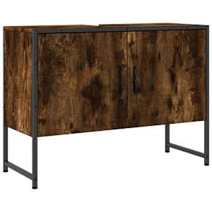 Koupelnová skříňka pod umyvadlo kouřový dub 80x33x60cm kompozit - obrázek 2