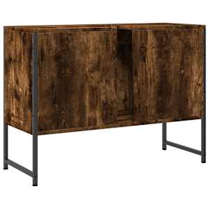 Koupelnová skříňka pod umyvadlo kouřový dub 80x33x60cm kompozit - obrázek 8