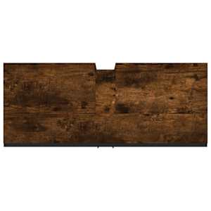 Koupelnová skříňka pod umyvadlo kouřový dub 80x33x60cm kompozit - obrázek 9