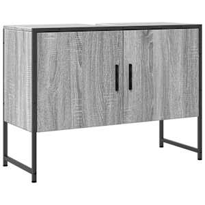 Koupelnová skříňka pod umyvadlo šedá sonoma 80x33x60cm kompozit - obrázek 2