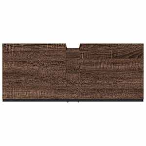 Koupelnová skříňka pod umyvadlo hnědý dub 80x33x60 cm kompozit - obrázek 9