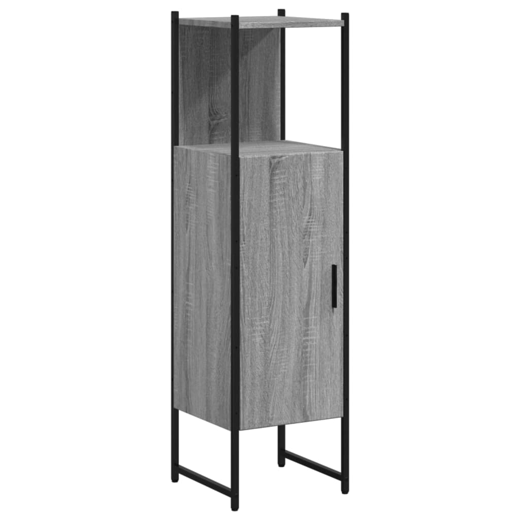 vidaXL Koupelnová skříňka šedá sonoma 33x33x120,5 cm kompozitní dřevo