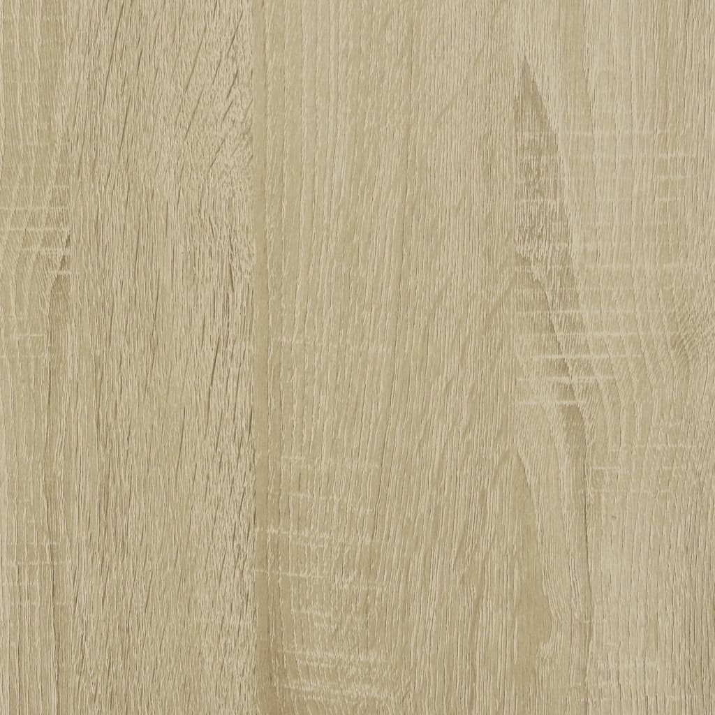 Sonoma-tölgyszínű szerelt fa fürdőszobaszekrény 33x33x185,5 cm 