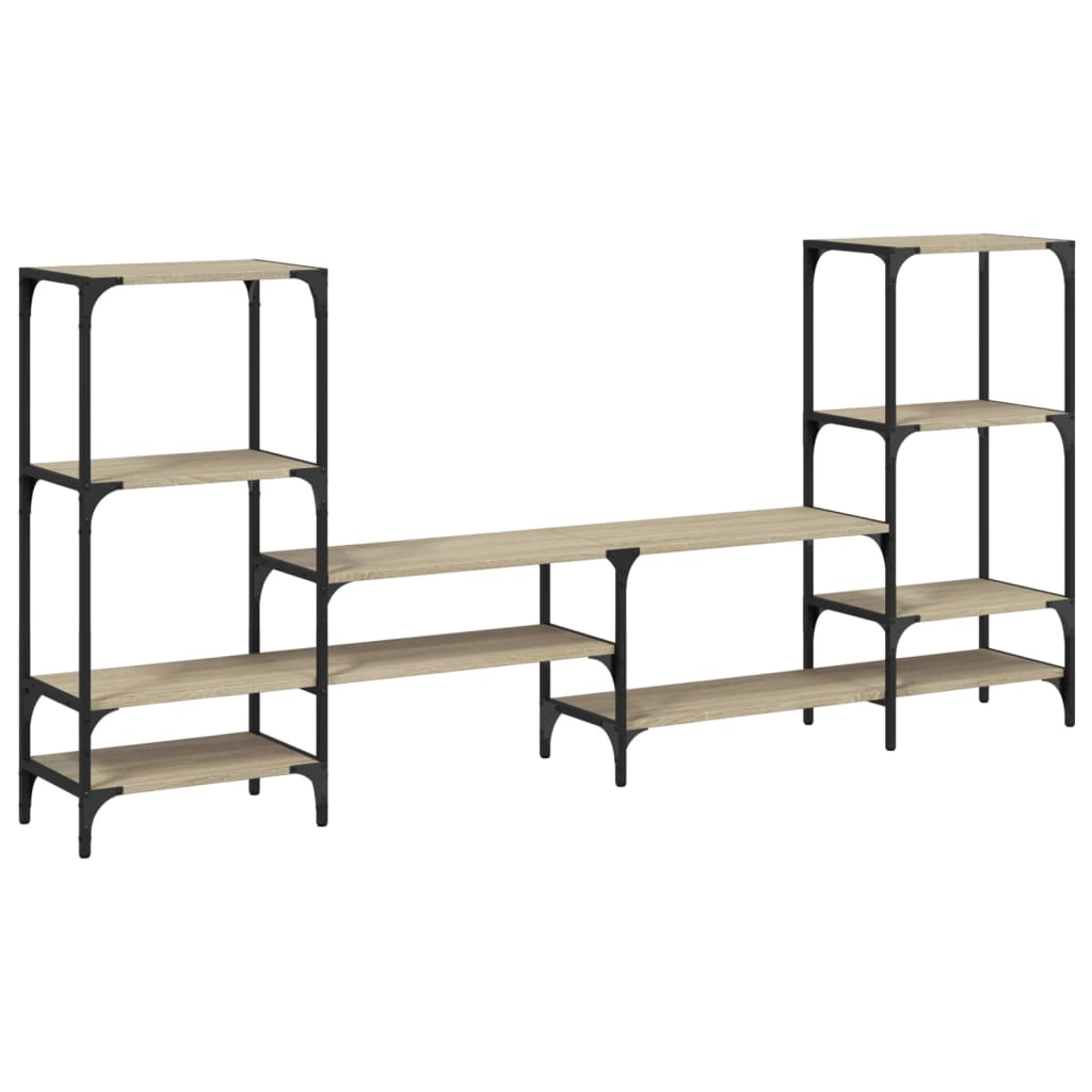 vidaXL TV skĹ™Ă­Ĺ�ka dub sonoma 206,5 x 28,5 x 95 cm kompozitnĂ­ dĹ™evo
