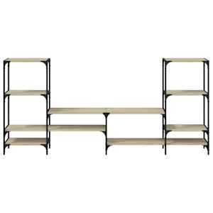 TV skříňka dub sonoma 206,5 x 28,5 x 95 cm kompozitní dřevo - obrázek 5