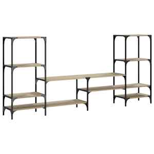TV skříňka dub sonoma 206,5 x 28,5 x 95 cm kompozitní dřevo - obrázek 7