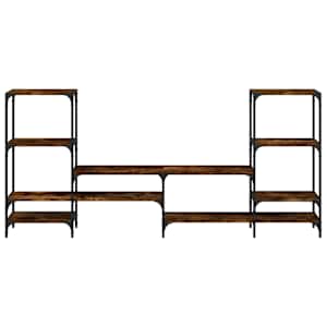 TV skříňka kouřový dub 206,5 x 28,5 x 95 cm kompozitní dřevo - obrázek 5