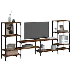 TV skříňka kouřový dub 206,5 x 28,5 x 95 cm kompozitní dřevo - obrázek 1