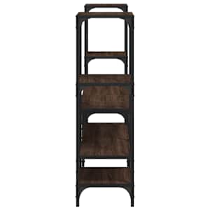 TV skříňka hnědý dub 206,5 x 28,5 x 95 cm kompozitní dřevo - obrázek 6