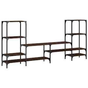 TV skříňka hnědý dub 206,5 x 28,5 x 95 cm kompozitní dřevo - obrázek 7