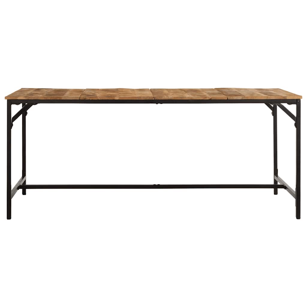 vidaXL Eettafel 180x90x75 cm massief hout ruw mangohout