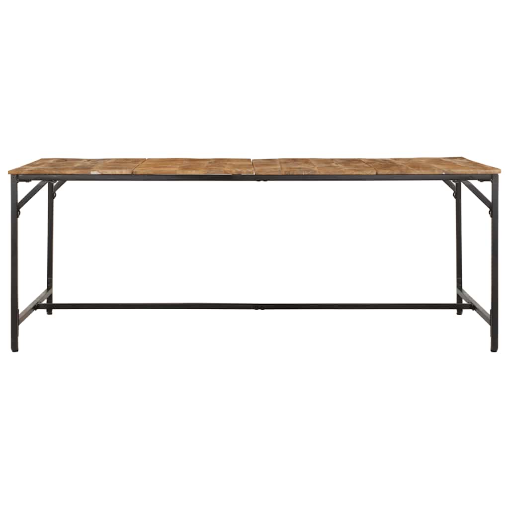 vidaXL tömör nyers mangófa étkezőasztal 200 x 100 x 75 cm