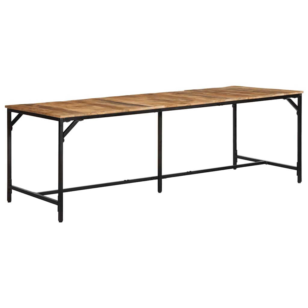 Esstisch 220x90x75 cm Raues Massivholz Mango