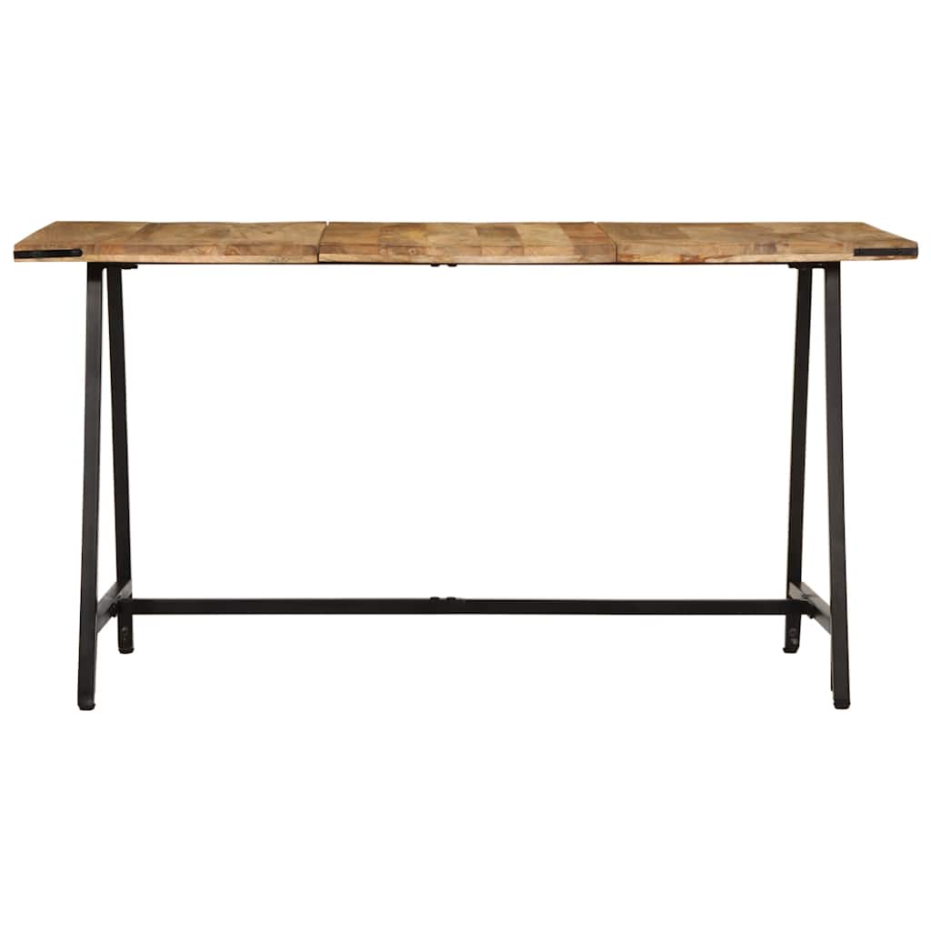 vidaXL Eettafel 140x70x75 cm massief mangohout