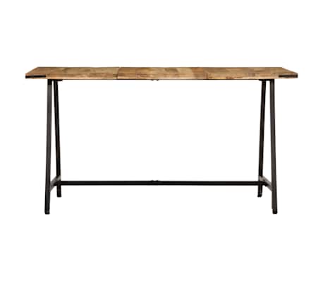 vidaXL Bor&eth;stofubor&eth; 140x70x75 cm Gegnheill Mang&oacute;vi&eth;ur
