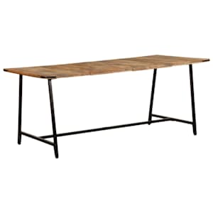 Jídelní stůl 180 x 90 x 75 cm masivní mangovníkové dřevo - obrázek 1