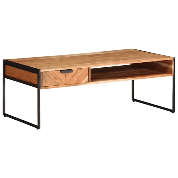 vidaXL kohvilaud, 110 x 55 x 40 cm, akaatsiapuit