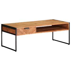 Konferenční stolek 110 x 55 x 40 cm masivní akáciové dřevo - obrázek 12