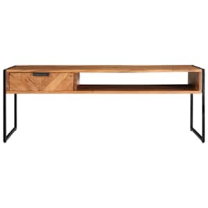 Konferenční stolek 110 x 55 x 40 cm masivní akáciové dřevo - obrázek 3