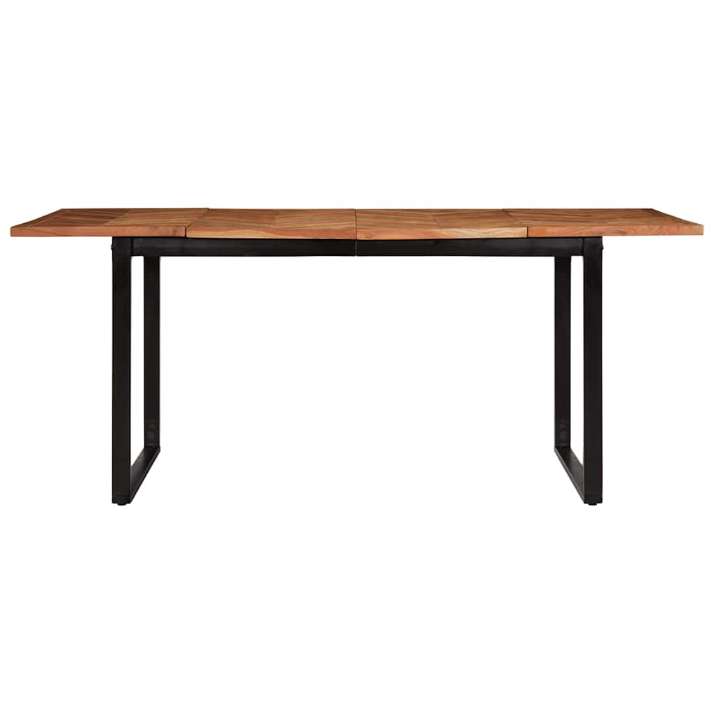 ruokapöytä 180x90x75 cm massiivipuu akaasia