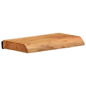 Nástěnné police 2 ks 30x20x3,5 cm masivní dřevo akácie - obrázek 2