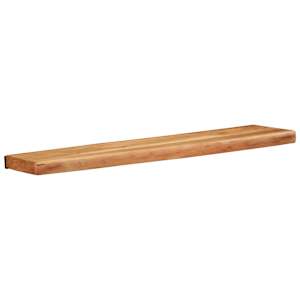 Nástěnné police 2 ks 80x20x3,5 cm Masivní dřevo akácie - obrázek 2