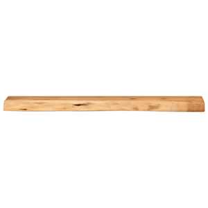 Nástěnné police 2 ks 80x20x3,5 cm Masivní dřevo akácie - obrázek 3