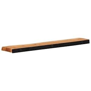 Nástěnné police 2 ks 80x20x3,5 cm Masivní dřevo akácie - obrázek 5