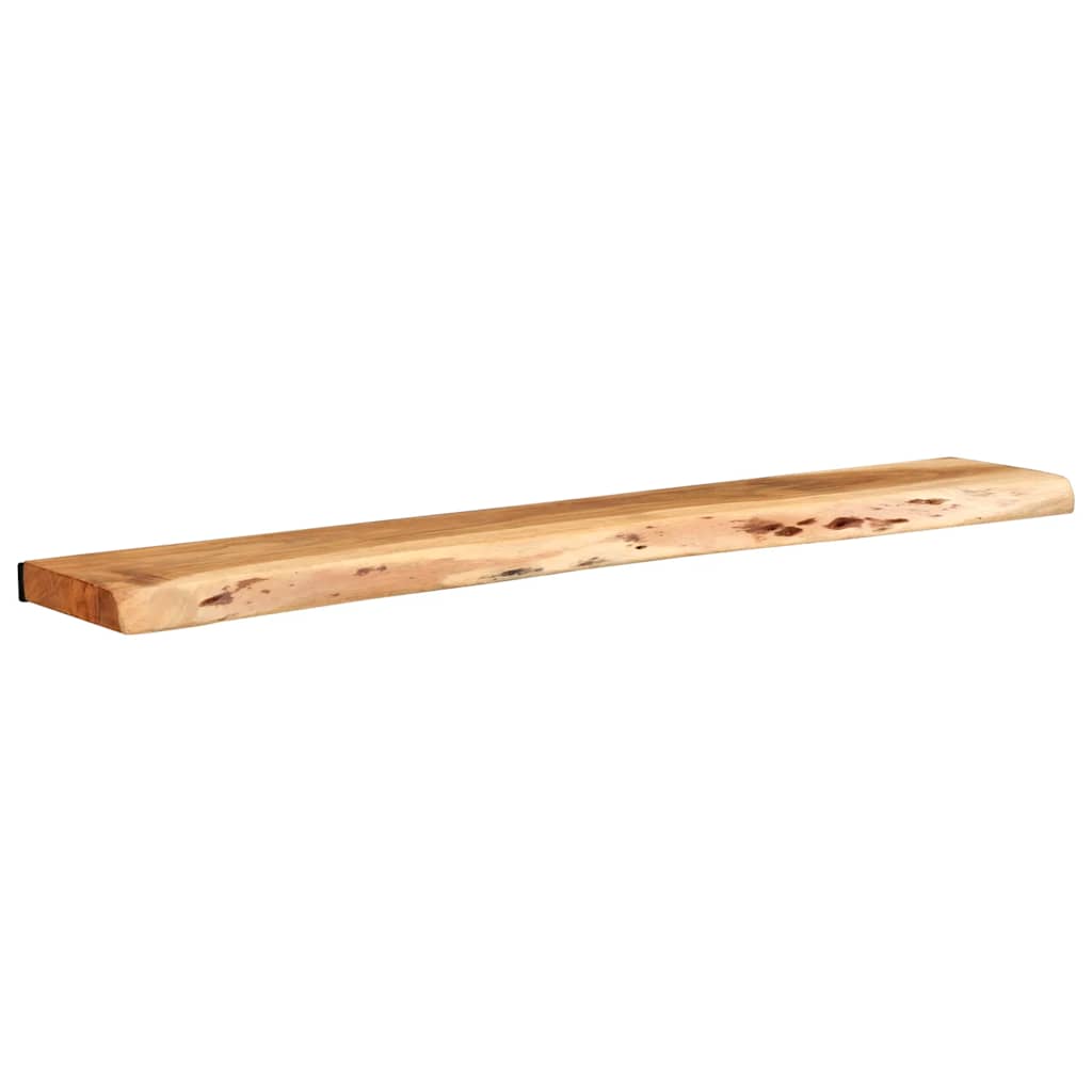 seinähyllyt 2 kpl 100x20x3,5 cm massiivipuu akaasia