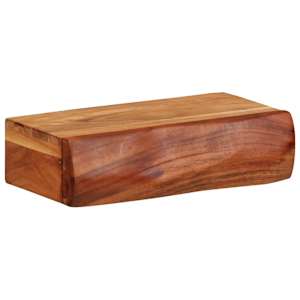 Nástěnné police 2 ks 30x17x8 cm masivní dřevo akácie - obrázek 3