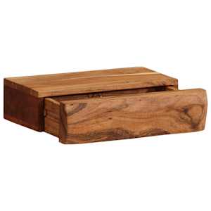 Nástěnné police 2 ks 30x17x8 cm masivní dřevo akácie - obrázek 5