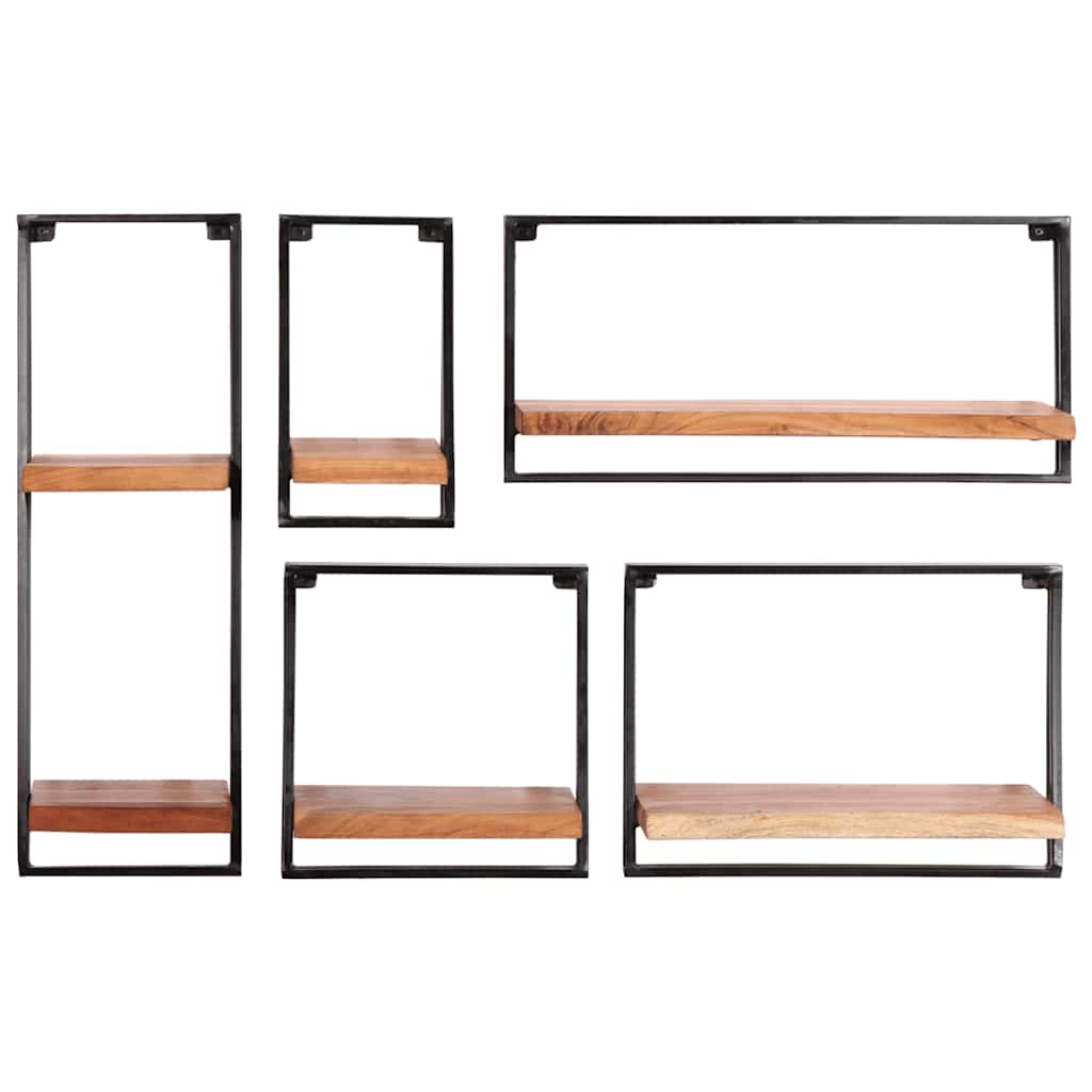 vidaXL Wandplanken 5 stuks massief acaciahout