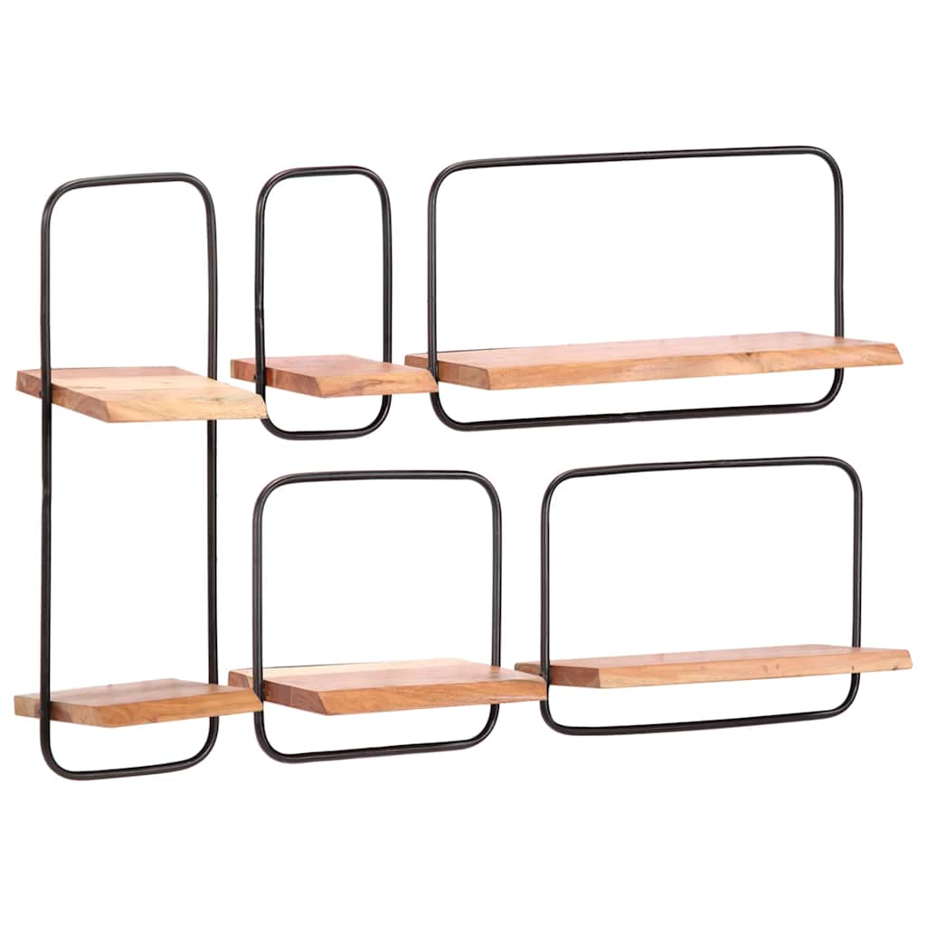 vidaXL Wandregale 5 Stk. Massivholz Akazie