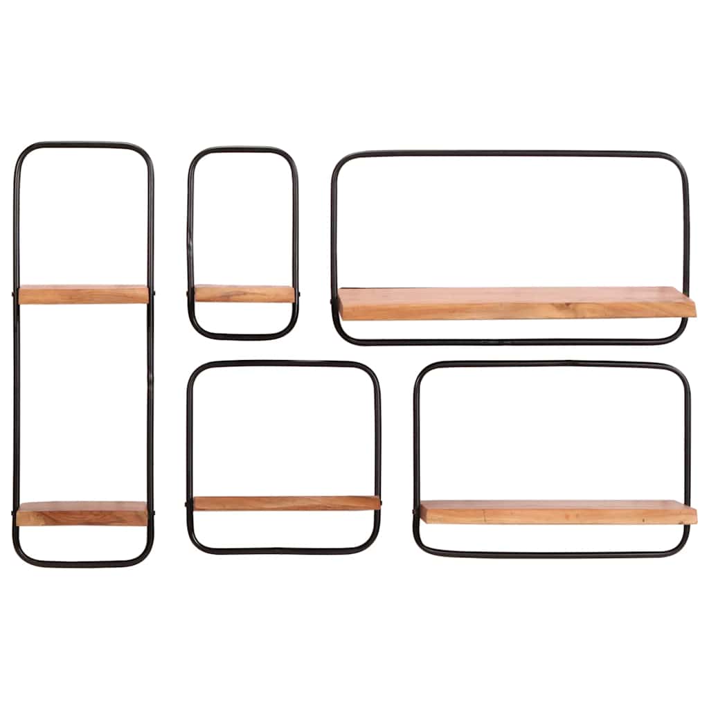 vidaXL Wandplanken 5 stuks massief acaciahout