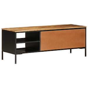 TV skříňka 110 x 35 x 40 cm masivní hrubé mangovníkové dřevo - obrázek 7