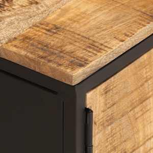 TV skříňka 110 x 35 x 40 cm masivní hrubé mangovníkové dřevo - obrázek 8