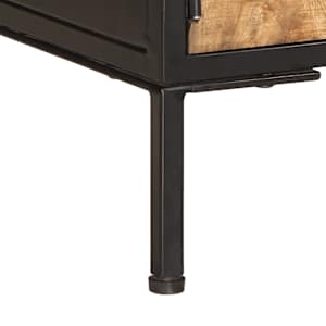 TV skříňka 110 x 35 x 40 cm masivní hrubé mangovníkové dřevo - obrázek 10