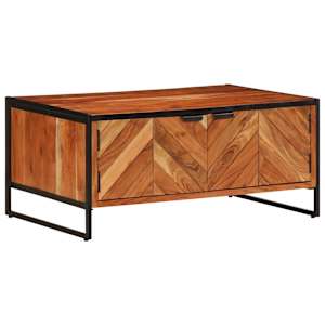 Konferenční stolek 90 x 55 x 40 cm masivní akáciové dřevo - obrázek 3