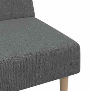 2místná rozkládací pohovka světle šedá textil - obrázek 9