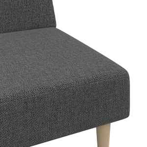 2místná rozkládací pohovka tmavě šedá textil - obrázek 9