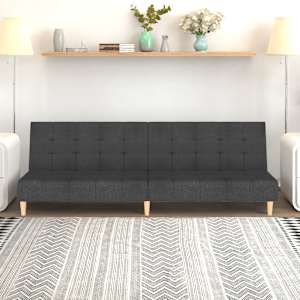 Kavč dvosed z ležiščem temno sivo blago