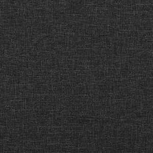 2místná rozkládací pohovka černá textil - obrázek 10