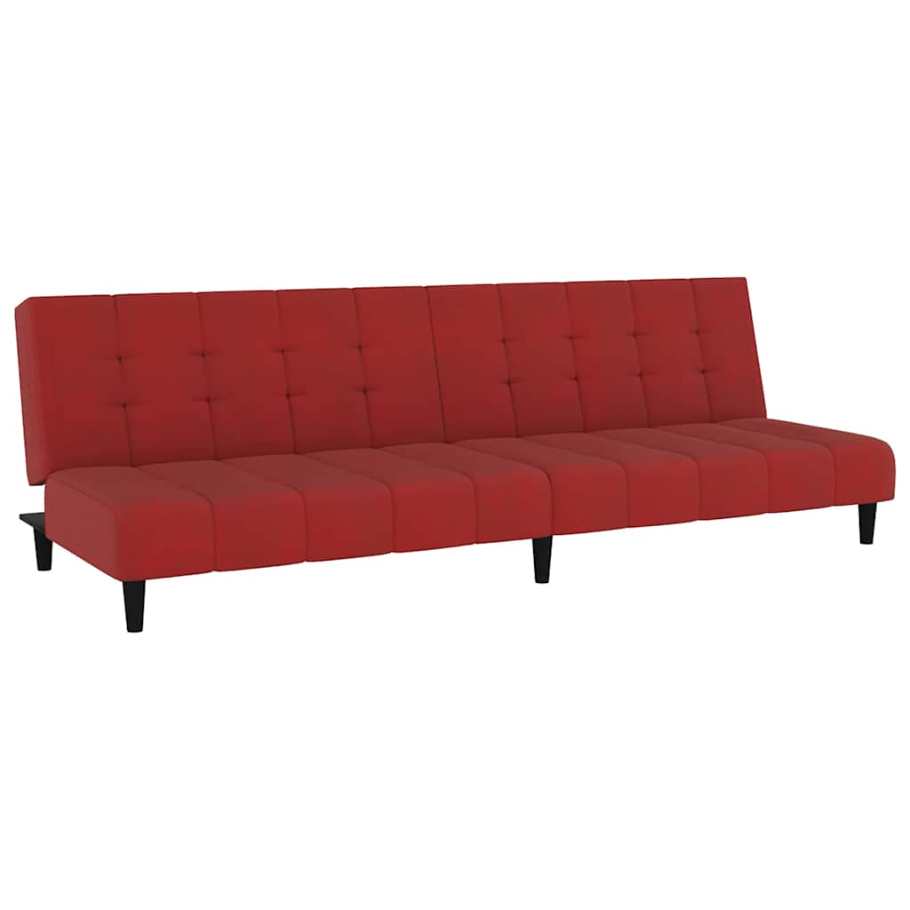 Thumbnail - vidaXL Schlafsofa 2-Sitzer Weinrot Samt