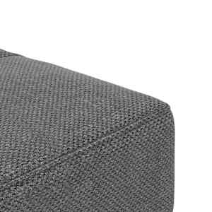 2místná rozkládací pohovka se 2 polštáři světle šedá textil - obrázek 9